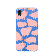 Electric Blue Piggies iPhone XR Case
