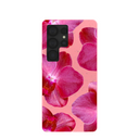 Bubblegum Pink Pink Orchids Samsung Galaxy S25 Ultra Case