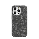 Black Play Sketch iPhone 16 Pro Case