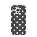 Black Polka Confetti iPhone 15 Pro Case