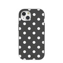 Black Polka Confetti iPhone 15 Case