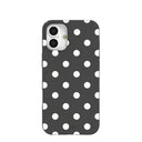 Black Polka Confetti iPhone 16 Plus Case