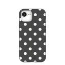Black Polka Confetti iPhone 16e/17e Case