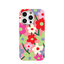 Bubblegum Pink Poppy Flora iPhone 16 Pro Case