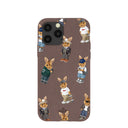 Chocolate Brown Rabbit Friends iPhone 11 Pro Case