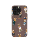 Chocolate Brown Rabbit Friends iPhone 13 Pro Case