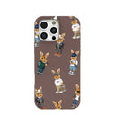 Chocolate Brown Rabbit Friends iPhone 16 Pro Max Case