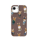 Chocolate Brown Rabbit Friends iPhone 16e/17e Case
