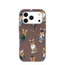 Chocolate Brown Rabbit Friends iPhone 17 Pro Case