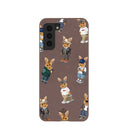 Chocolate Brown Rabbit Friends Samsung Galaxy S21 Case
