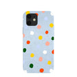 Powder Blue Rainbow Dots iPhone 12/ iPhone 12 Pro Case