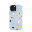Powder Blue Rainbow Dots iPhone 13 Pro Max Case