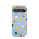 Powder Blue Rainbow Dots Google Pixel 9 Pro XL Case