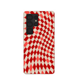 Seashell Red Checks Samsung Galaxy S25 Ultra Case
