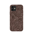 Chocolate Brown Rustic Leaves iPhone 12/ iPhone 12 Pro Case