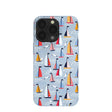 Powder Blue Sails and Seagulls iPhone 13 Pro Case