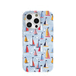 Powder Blue Sails and Seagulls iPhone 16 Pro Case