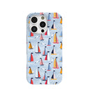 Powder Blue Sails and Seagulls iPhone 16 Pro Case