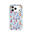 Powder Blue Sails and Seagulls iPhone 17 Pro Case