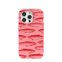 Bubblegum Pink Sardine Stream iPhone 15 Pro Case