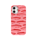 Bubblegum Pink Sardine Stream iPhone 16 Case