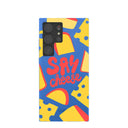 Electric Blue Say Cheese Samsung Galaxy S24 Ultra Case