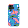 Electric Blue Sea Cows iPhone 12 Mini Case