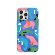 Electric Blue Sea Cows iPhone 15 Pro Max Case