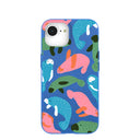 Electric Blue Sea Cows iPhone 16e/17e Case