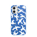 Electric Blue Seagulls iPhone 16 Case