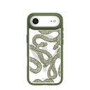 Clear Serpent Sketch iPhone Air Case With Forest Floor Ridge (MagSafe included)