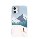 Powder Blue Shredding Peaks iPhone 16 Plus Case