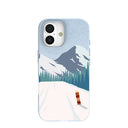 Powder Blue Shredding Peaks iPhone 17 Case