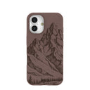 Chocolate Brown Silent Summit iPhone 16 Case