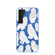 Electric Blue Snowy Owls Samsung Galaxy S25+(Plus) Case
