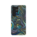 Black Space Waves Samsung Galaxy S25 Ultra Case