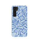 Powder Blue Stingray Fever Samsung Galaxy S25+(Plus) Case
