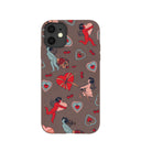 Chocolate Brown Strawberry Cupid iPhone 11 Case
