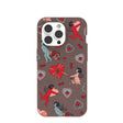Chocolate Brown Strawberry Cupid iPhone 14 Pro Case