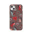 Chocolate Brown Strawberry Cupid iPhone 15 Plus Case