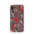 Chocolate Brown Strawberry Cupid iPhone XR Case