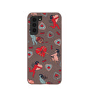 Chocolate Brown Strawberry Cupid Samsung Galaxy S21 Case
