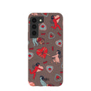 Chocolate Brown Strawberry Cupid Samsung Galaxy S22 Case