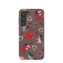 Chocolate Brown Strawberry Cupid Samsung Galaxy S23+(Plus) Case
