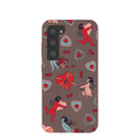 Chocolate Brown Strawberry Cupid Samsung Galaxy S23 Case