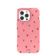 Bubblegum Pink Summer Berries iPhone 14 Pro Case