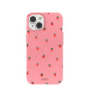 Bubblegum Pink Summer Berries iPhone 14 Case