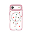 Clear Summer Berries iPhone Air Case With Petal Pink Ridge (MagSafe included)
