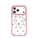 Clear Summer Berries iPhone 17 Pro Max Case With Petal Pink Ridge (MagSafe included)