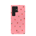 Bubblegum Pink Summer Berries Samsung Galaxy S25 Ultra Case
